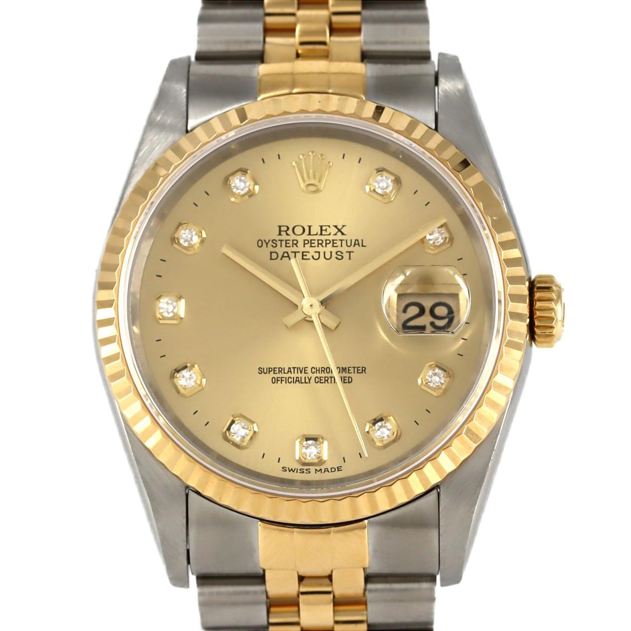 ROLEX Datejust 16233G SSxYG自動上弦T 編號