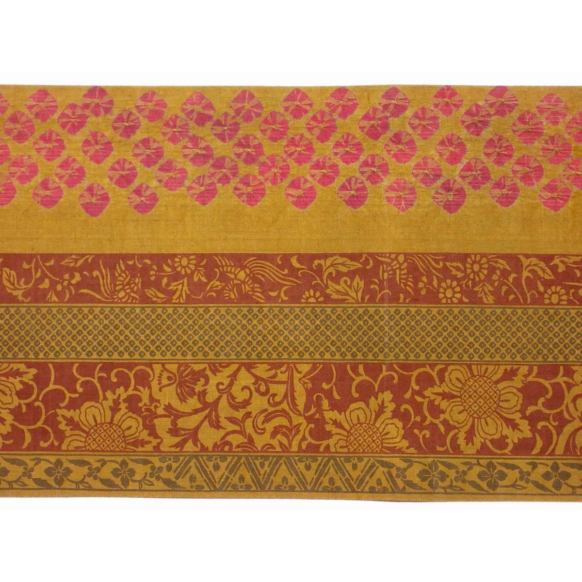 袋帯　染紬　絞り入　全通柄