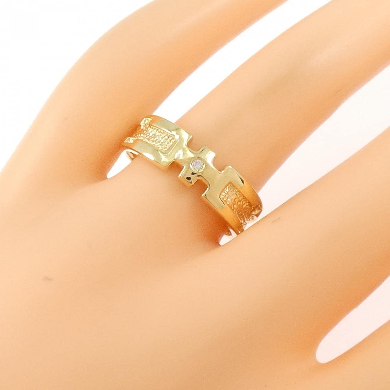 【新品】K18YG ダイヤモンド リング 0.01CT