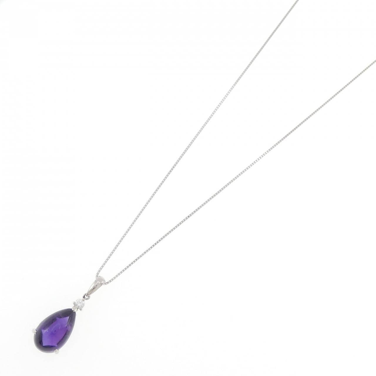PT900/PT850 アメジスト ネックレス 3.60CT