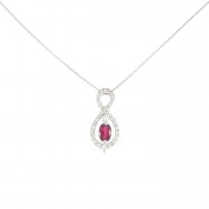 PT ルビー ネックレス 0.51CT
