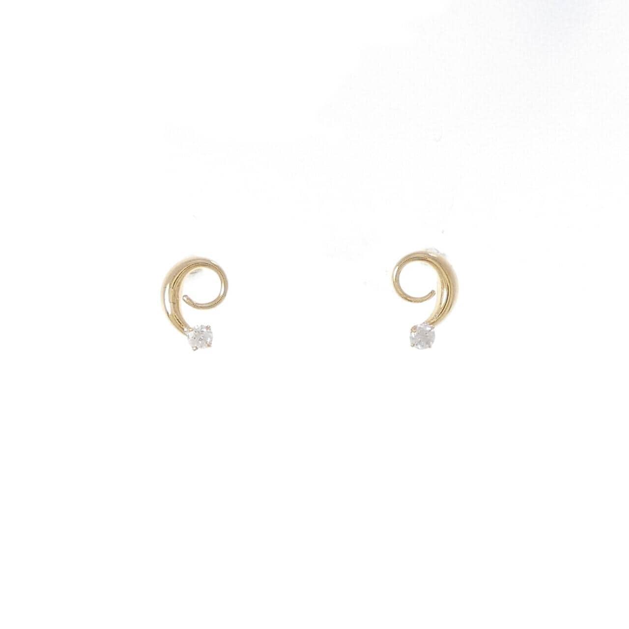 K18YG ダイヤモンド ピアス
