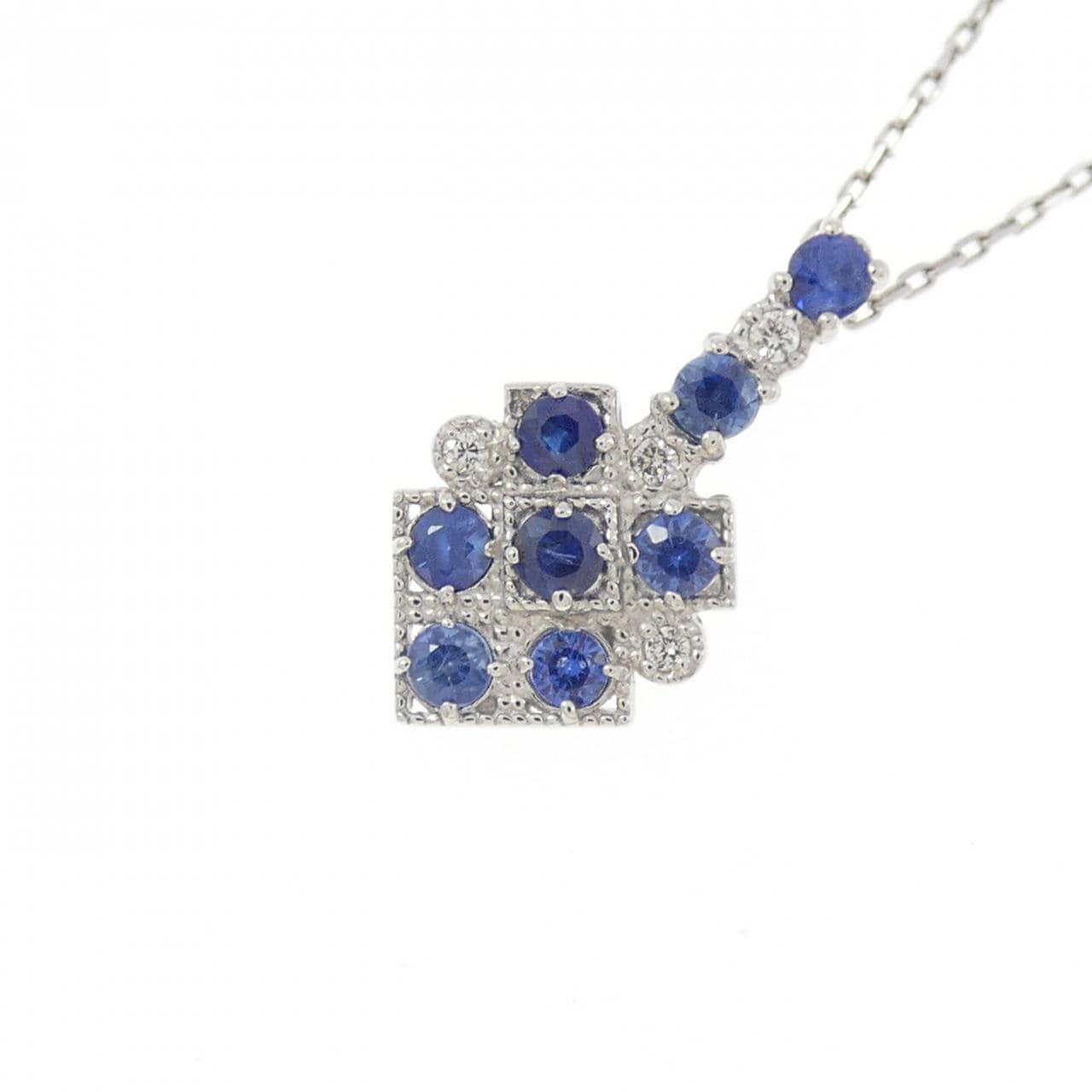 PT900/PT850 サファイヤ ネックレス 0.21CT