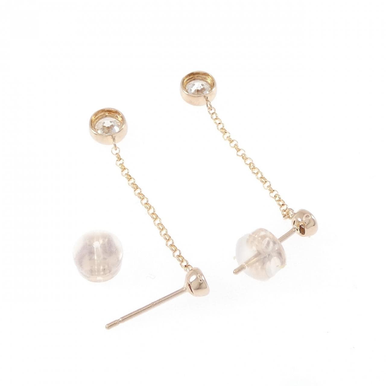 K18PG ダイヤモンド ピアス 0.60CT