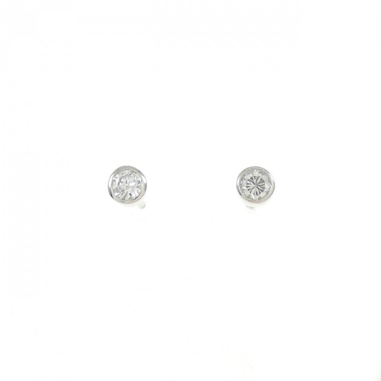 PT900 ダイヤモンド ピアス 0.10CT