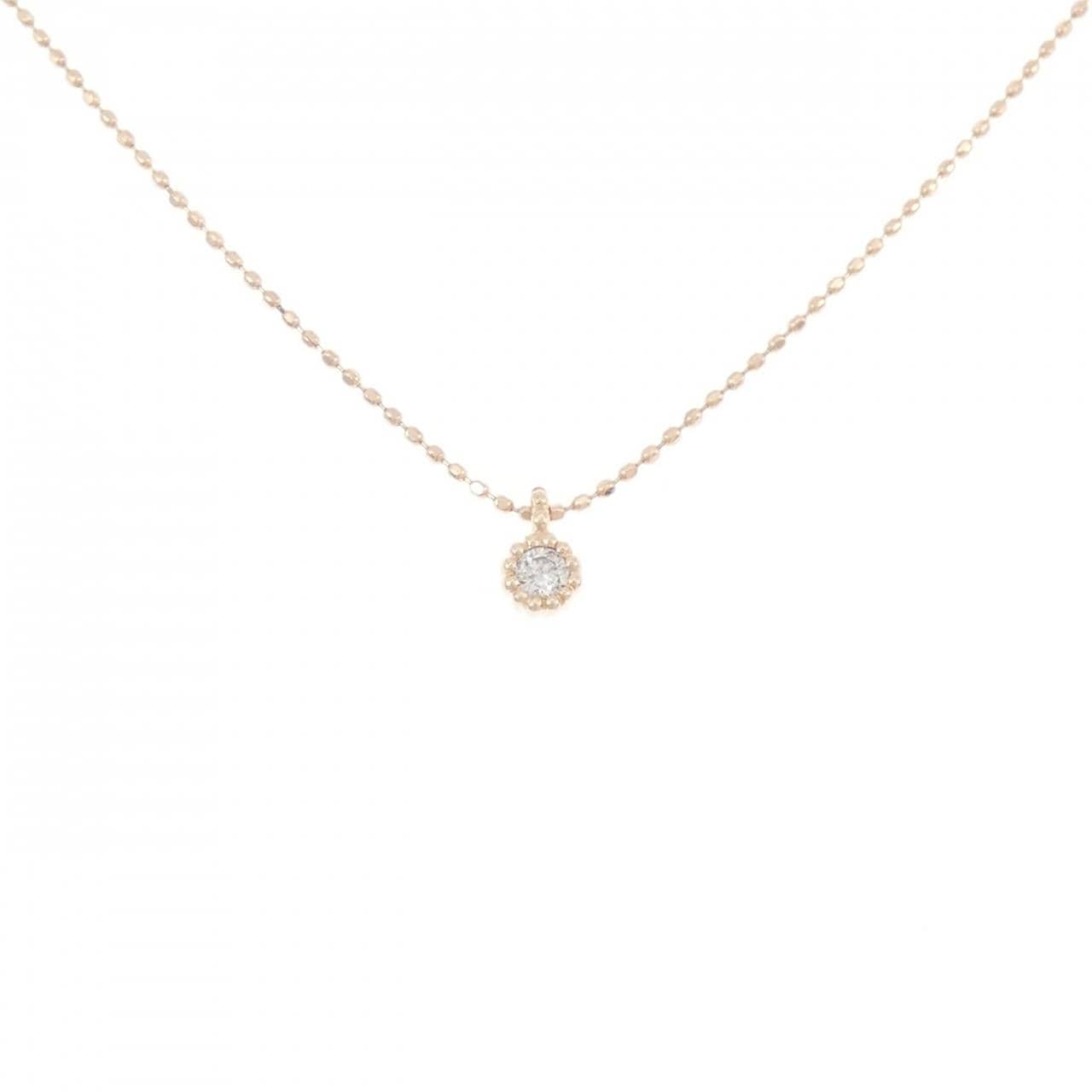 K10PG ダイヤモンド ネックレス 0.05CT
