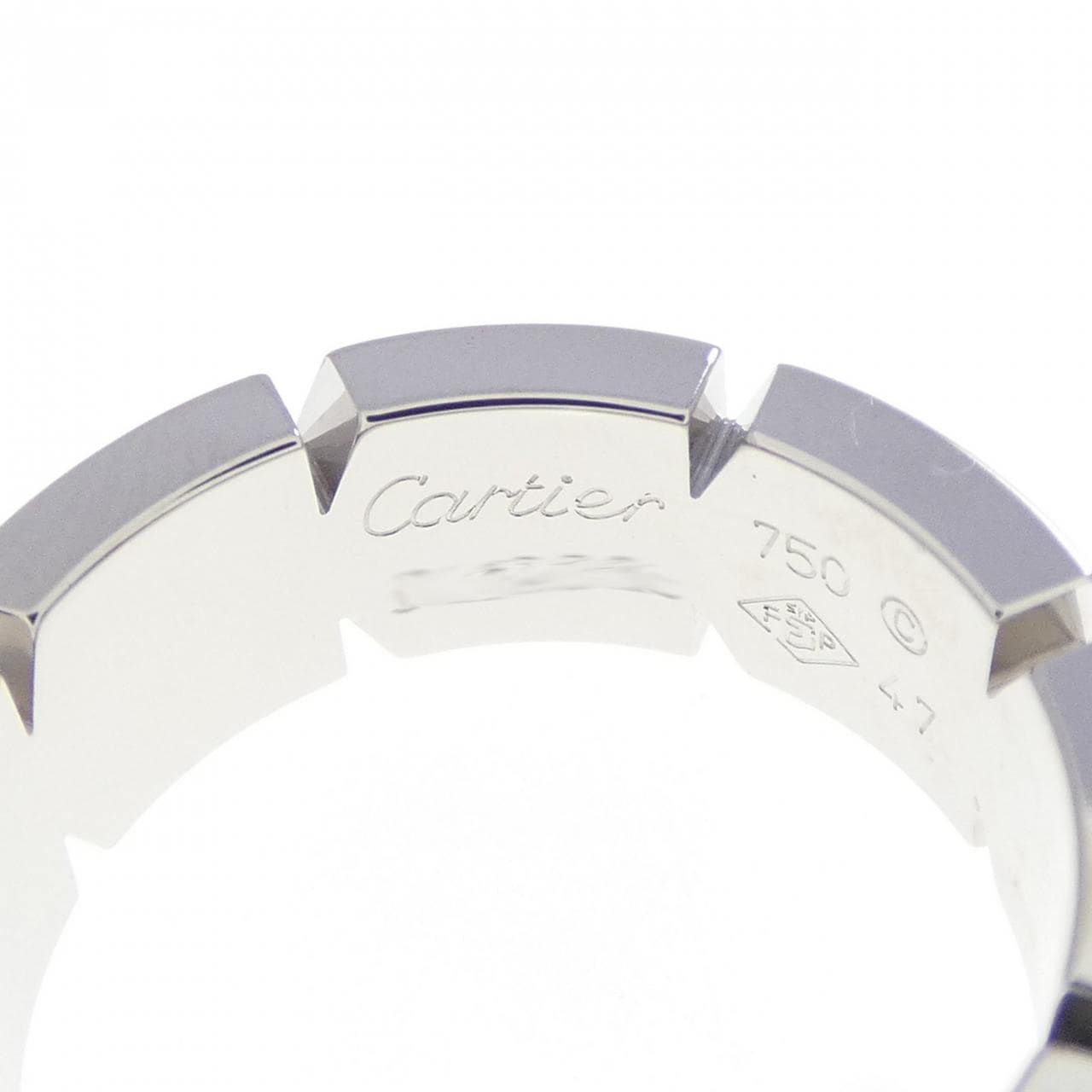 カルティエ タンクフランセーズ ハーフダイヤ リング