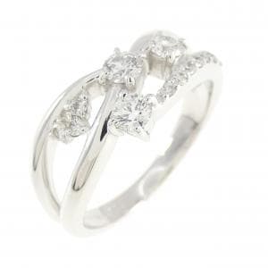K18WG ダイヤモンド リング 0.326CT