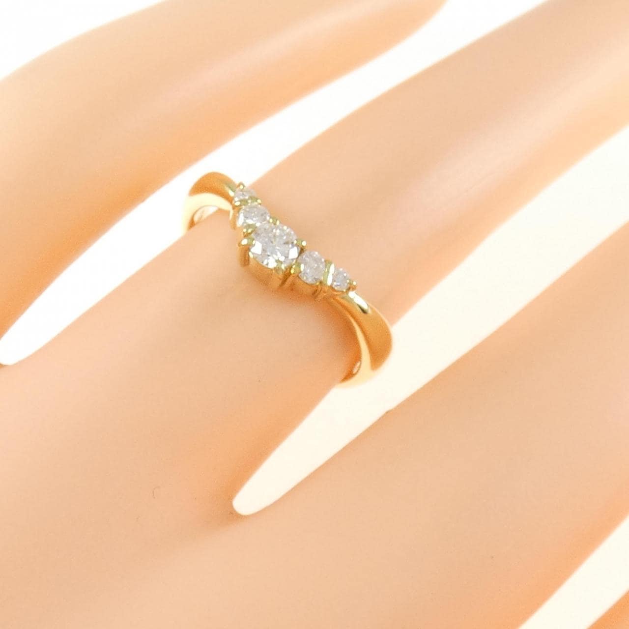 K18YG ダイヤモンド リング 0.23CT