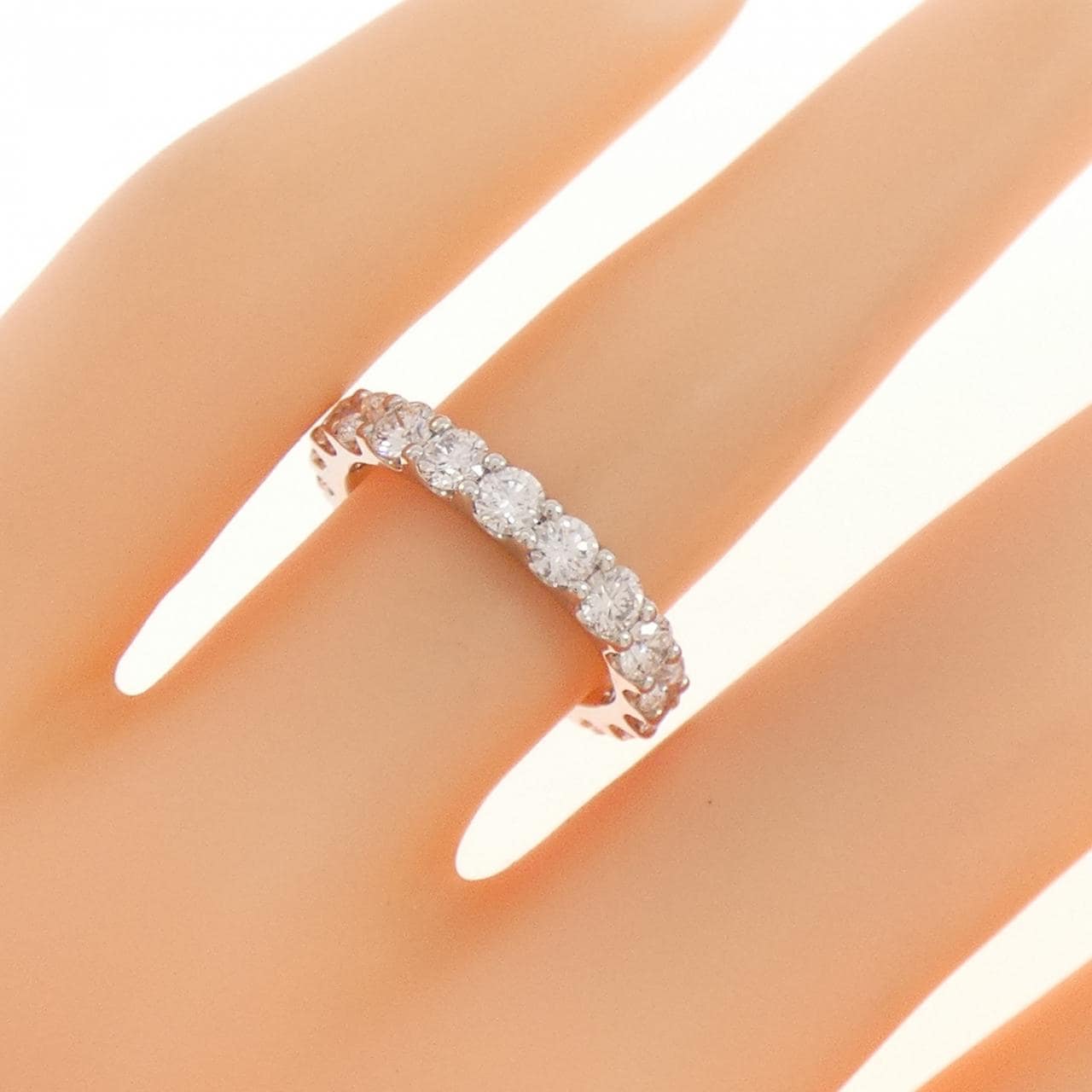 【新品】PT900 フルエタニティ ダイヤモンド リング 1.870CT E VVS1-VS2 VG