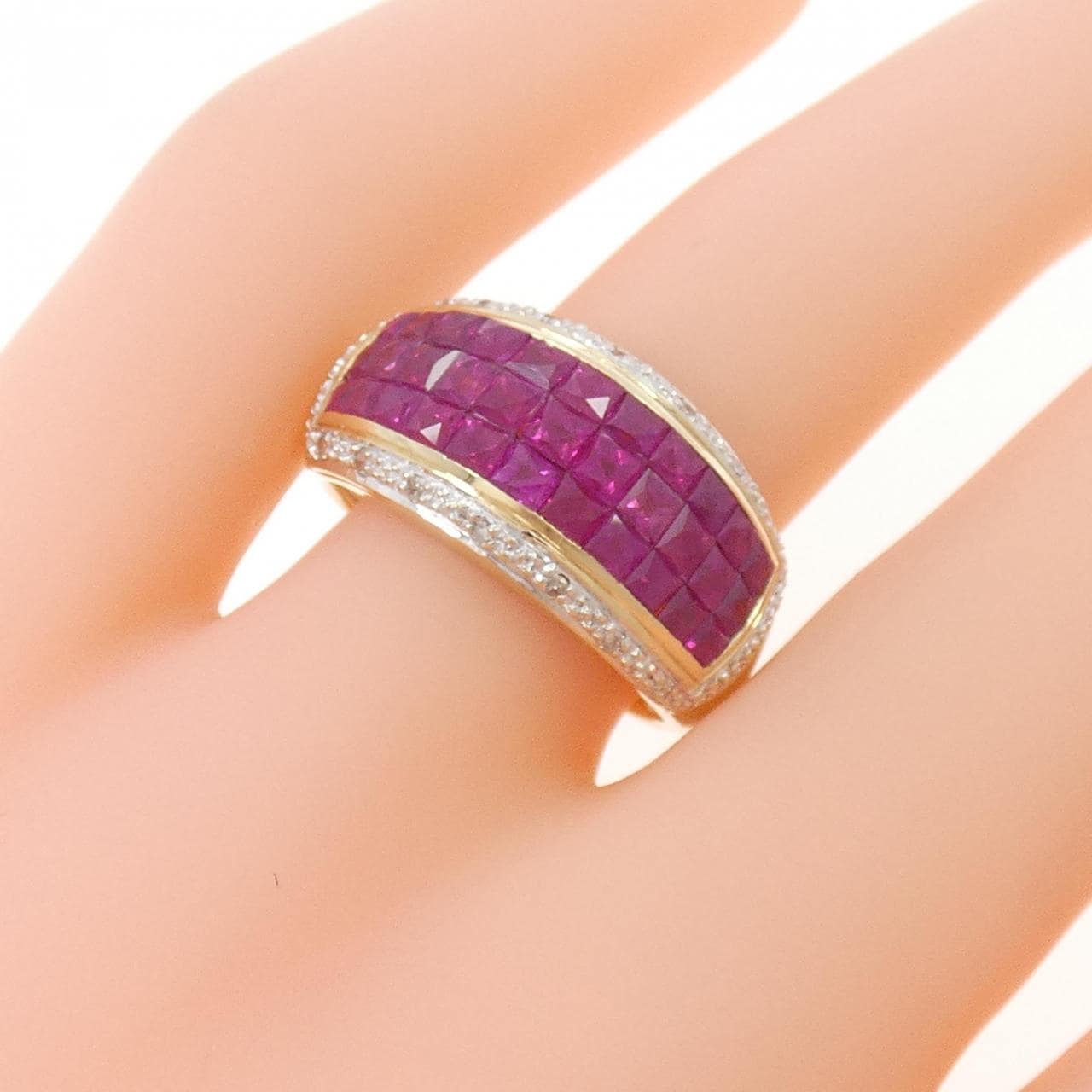 10KYG/10KWG ルビー リング