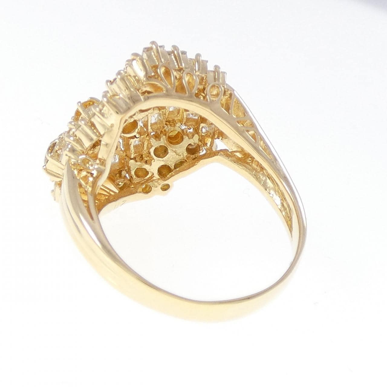 K18YG ダイヤモンド リング 2.71CT