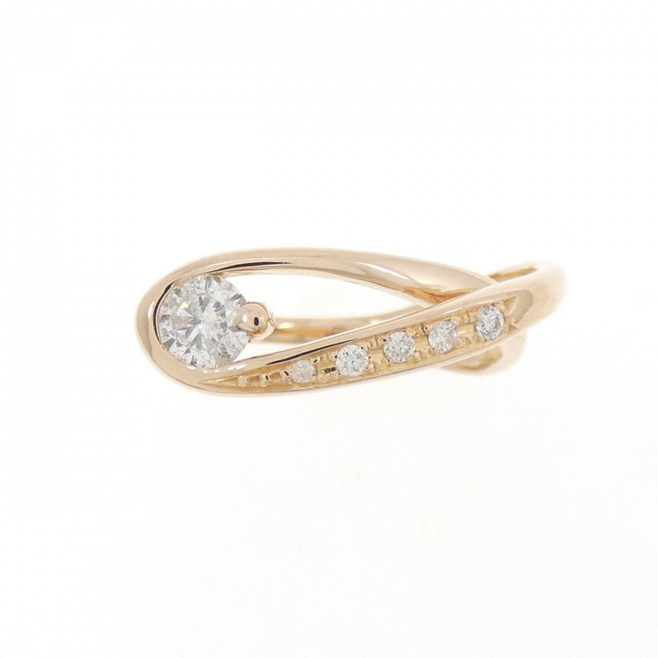 K18PG ダイヤモンド リング 0.20CT