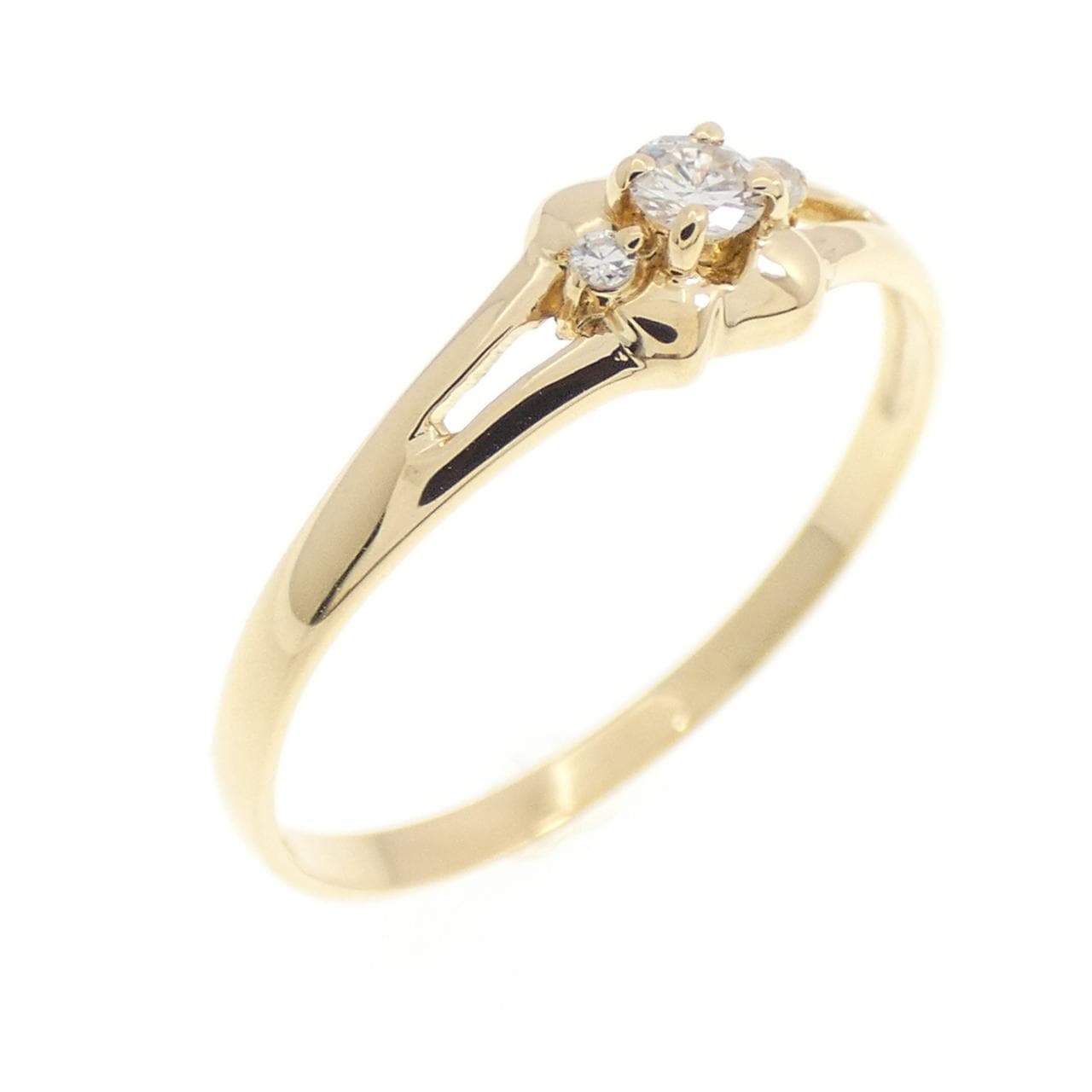K18YG ダイヤモンド リング 0.06CT