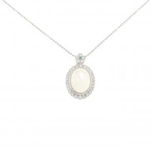 K18WG ムーンストーン ネックレス 7.77CT