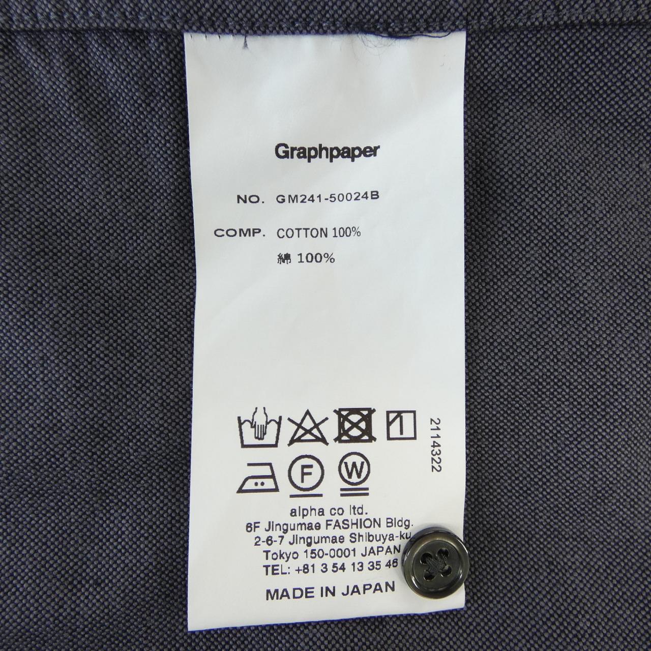 グラフペーパー Graphpaper GM241-50024B S／Sシャツ