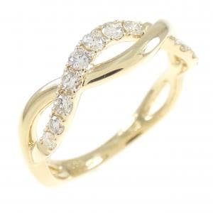K18YG ダイヤモンド リング 0.25CT