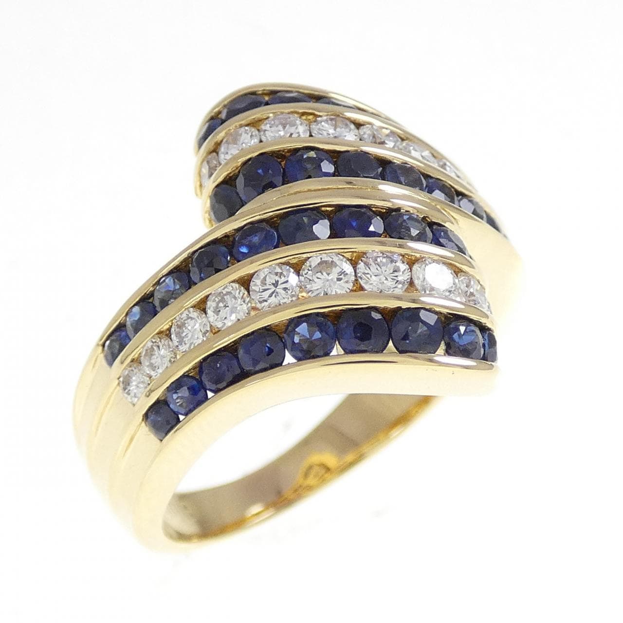 K18YG サファイヤ リング 1.41CT