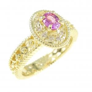 K18YG サファイヤ リング 0.22CT