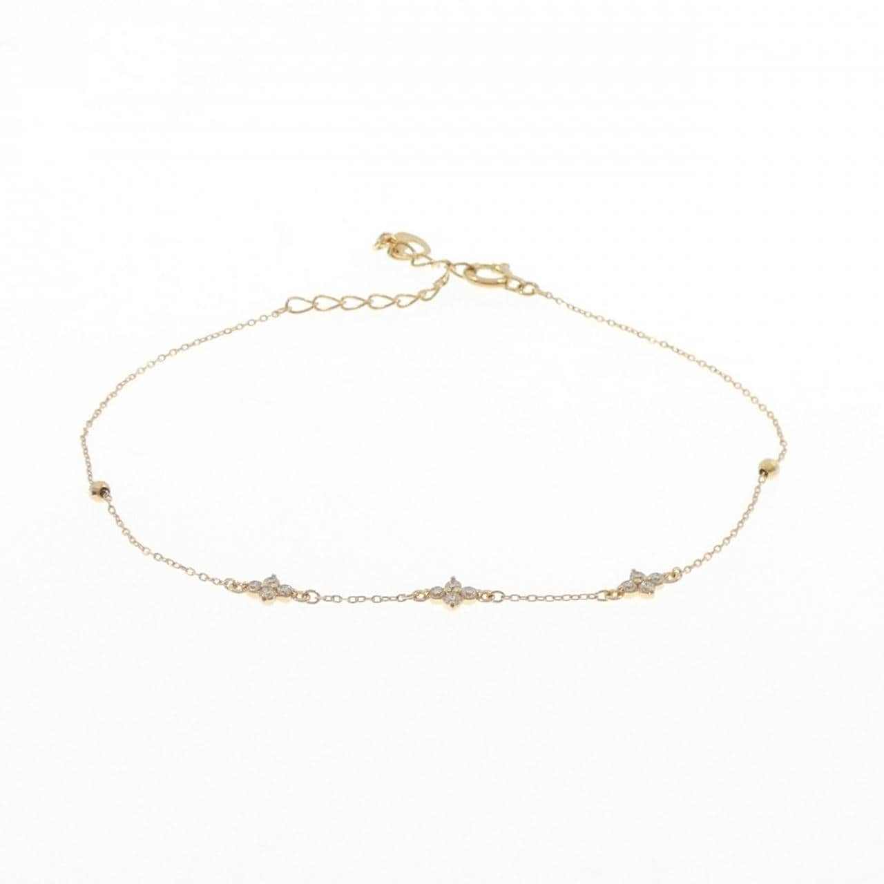 K18YG ダイヤモンド ブレスレット 0.11CT