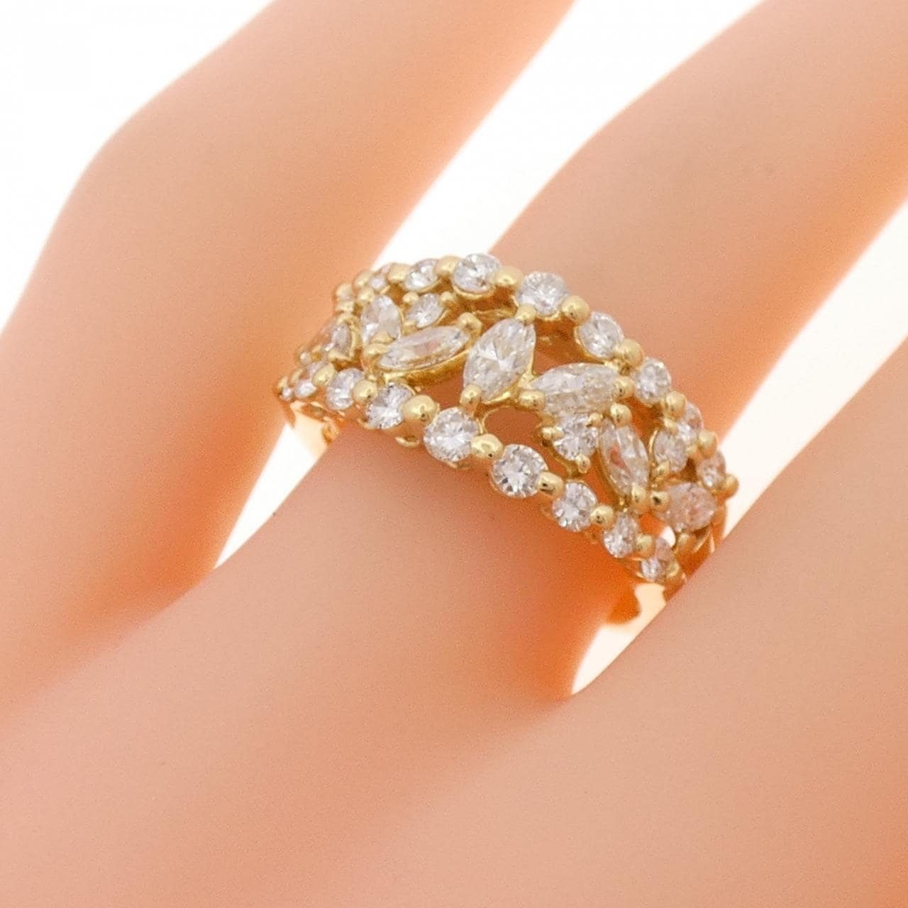 K18YG ダイヤモンド リング 1.35CT