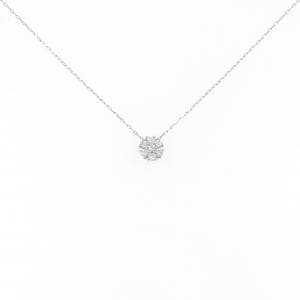 [BRAND NEW] PT Flower Diamond Necklace 0.10CT