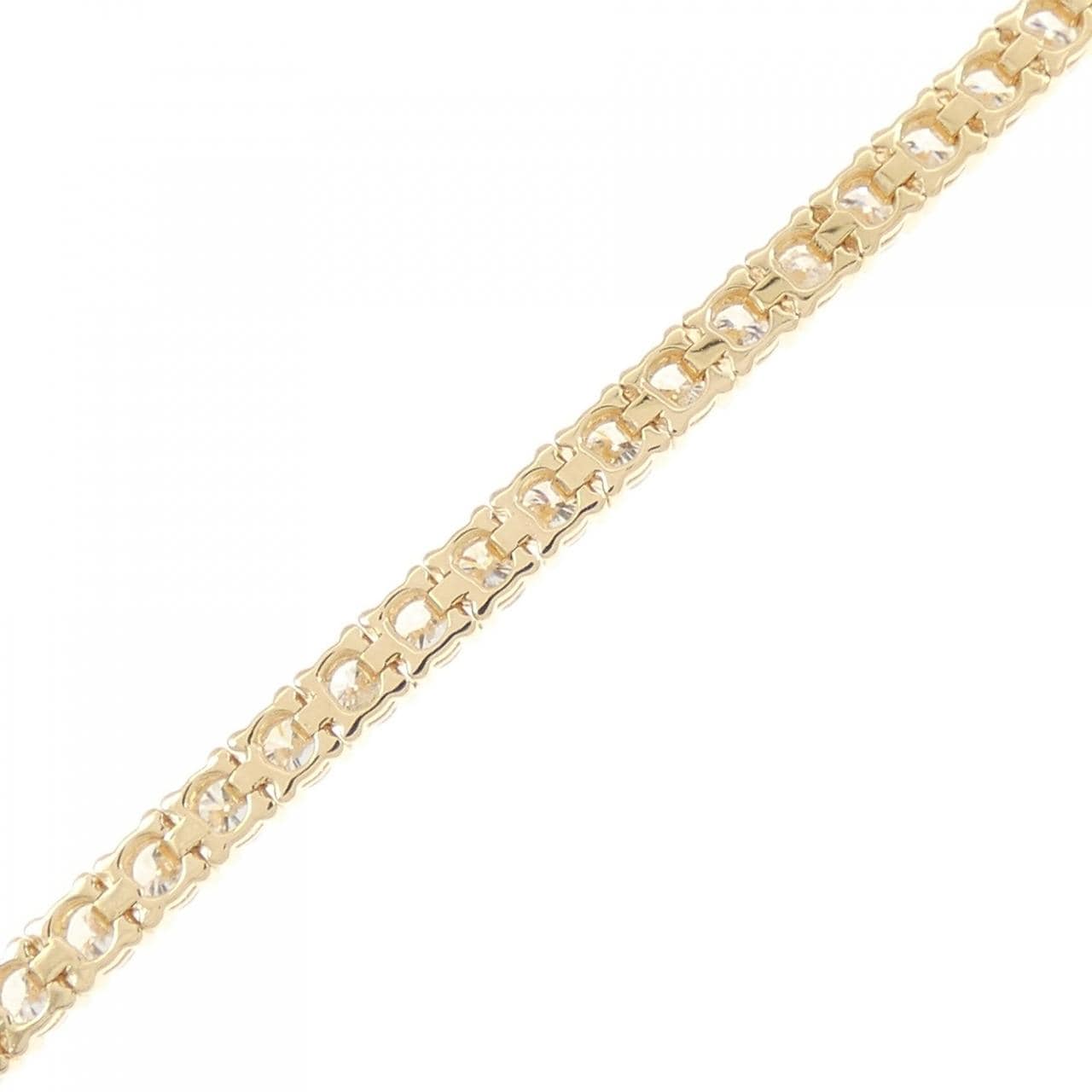 【リメイク】K18YG ダイヤモンド ブレスレット 4.27CT