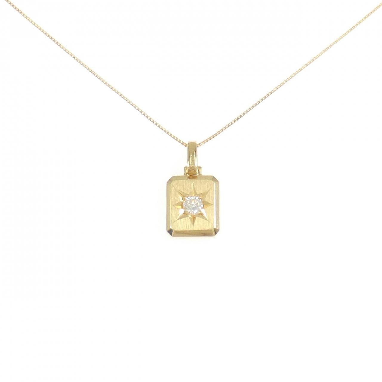 K18YG ダイヤモンド ネックレス 0.14CT