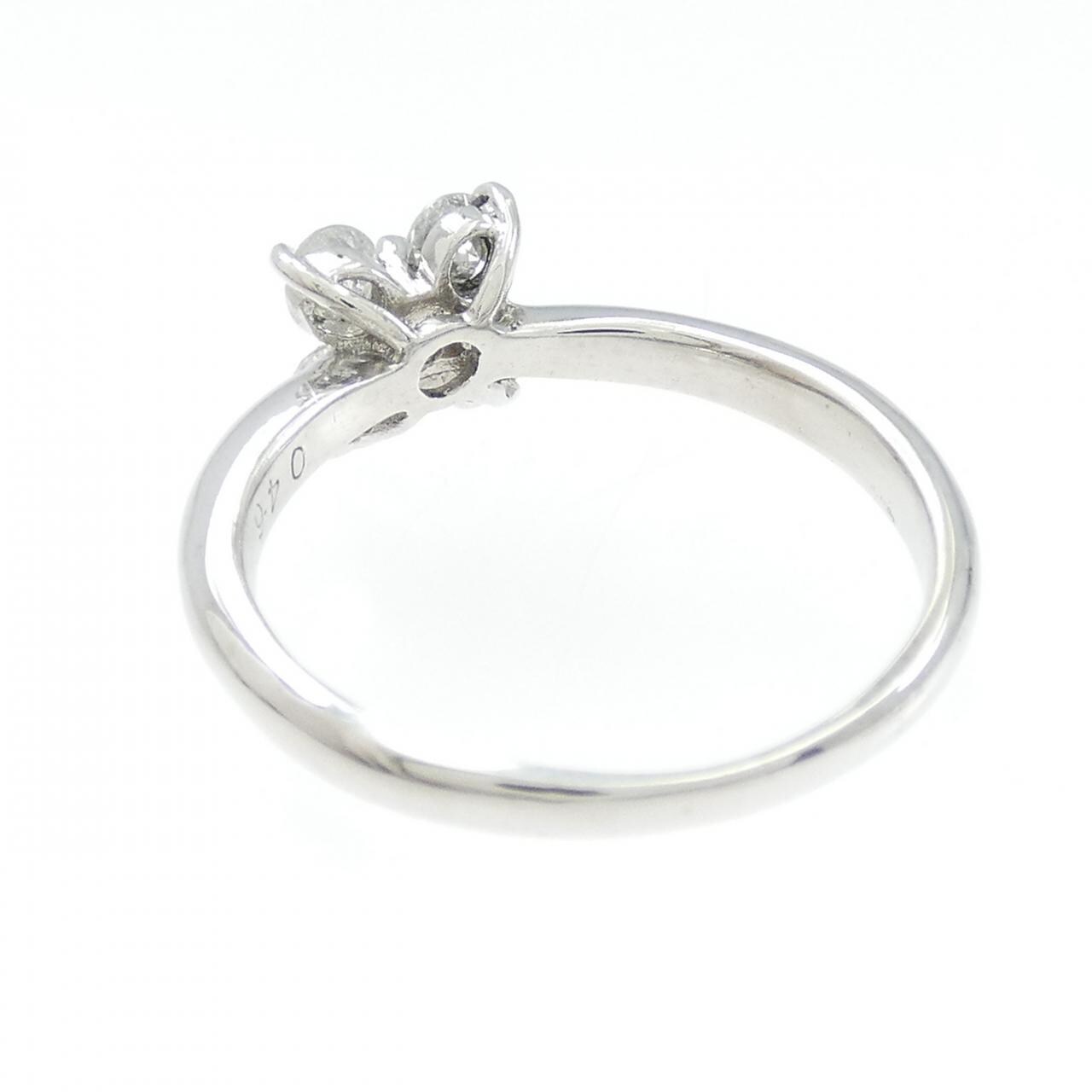 PT900 フラワー ダイヤモンド リング 0.46CT