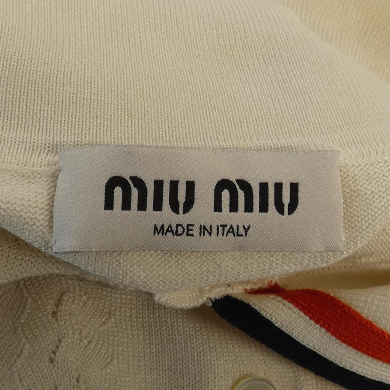 ミュウミュウ MIU MIU MIU MIU ロゴ MML676 110B ポロシャツ