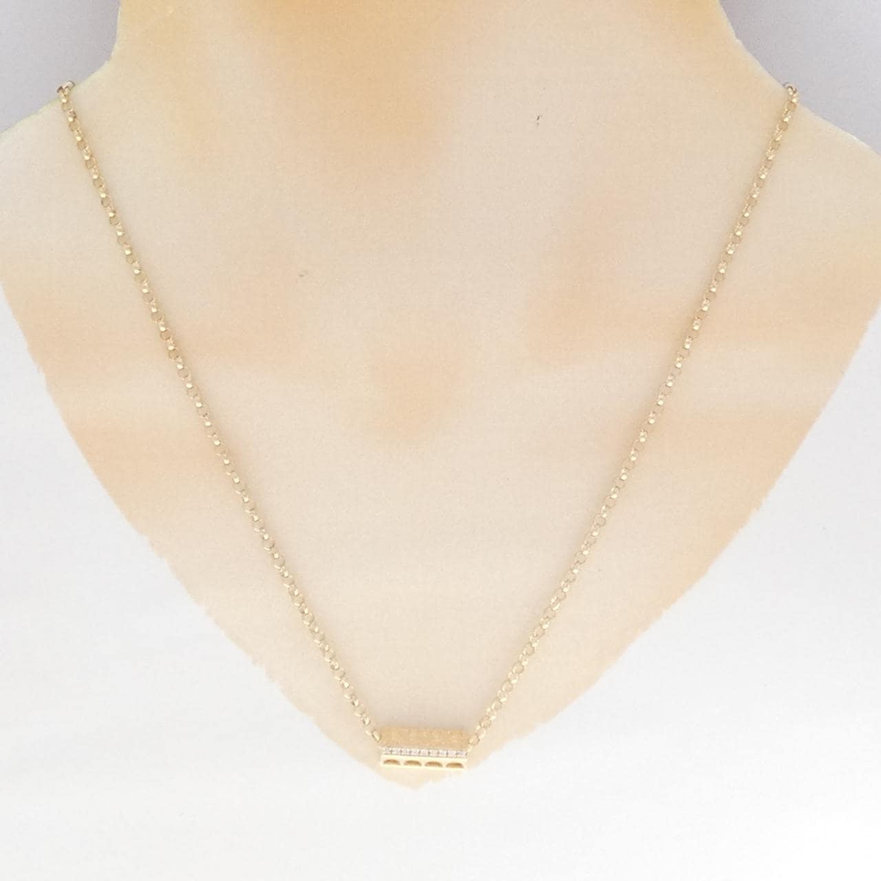 アガット ダイヤモンド ネックレス 0.05CT