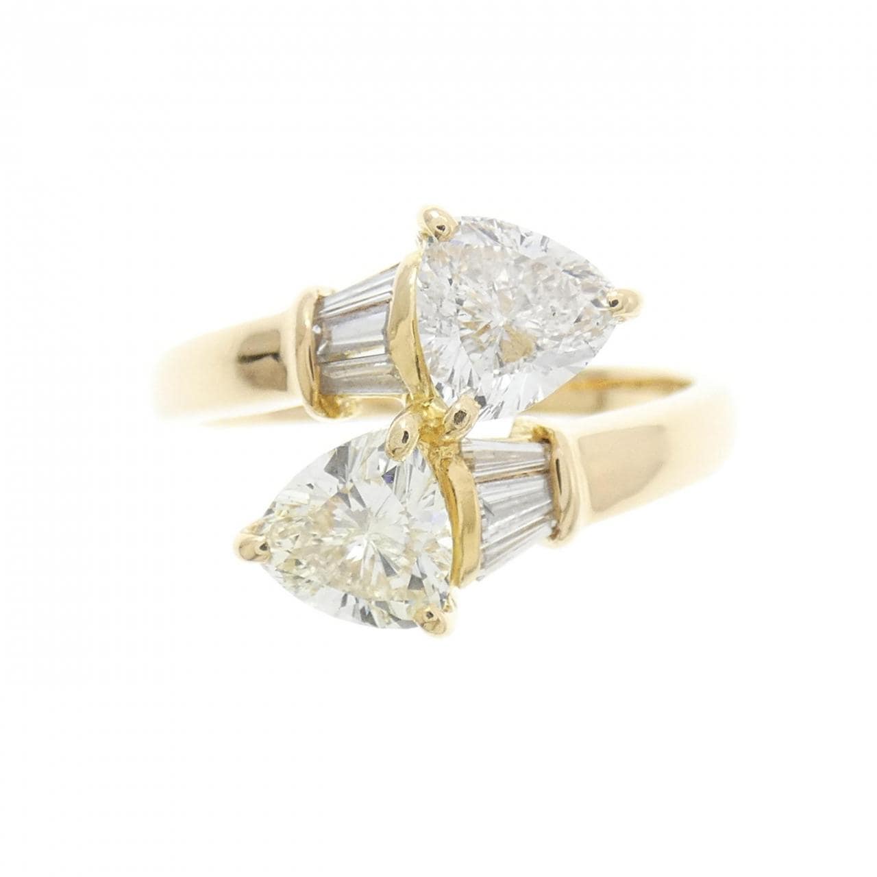 K18YG ダイヤモンド リング 1.146CT