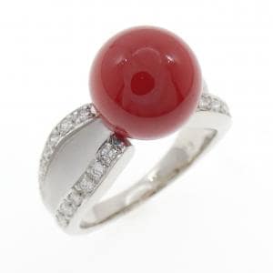 PT900 サンゴ リング 9.6mm