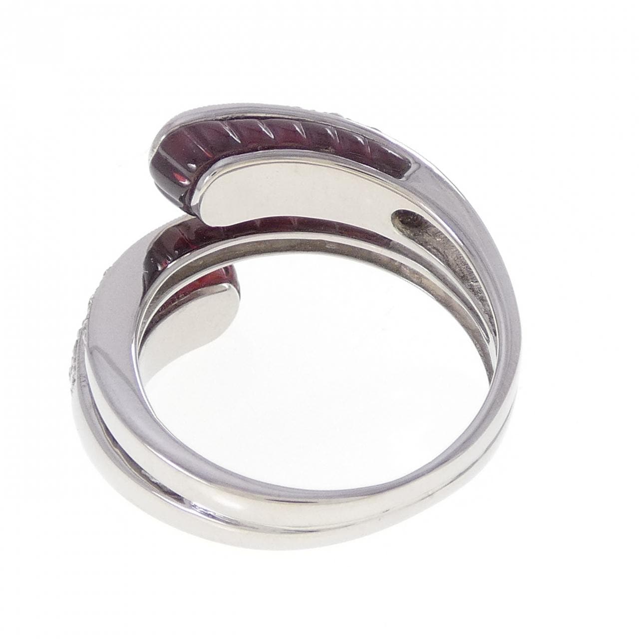 750WG ガーネット リング 4.86CT