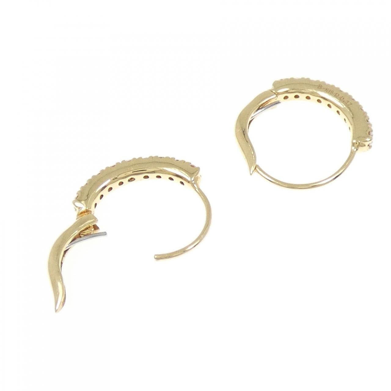 K18YG ダイヤモンド ピアス 0.34CT