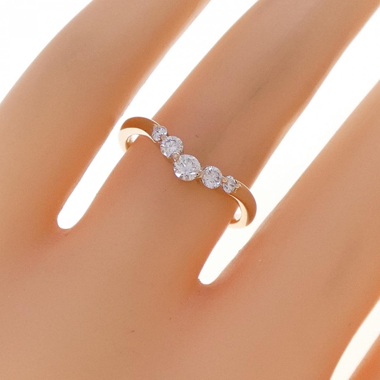 K18PG ダイヤモンド リング 0.30CT