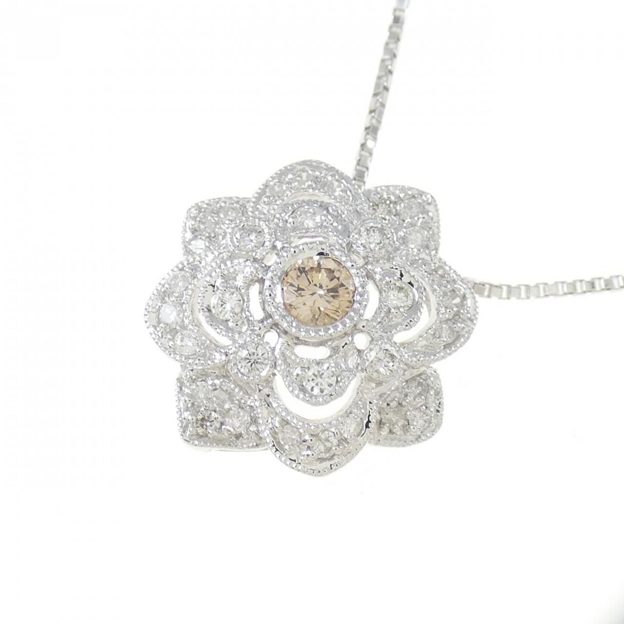 コメ兵｜K18WG フラワー ダイヤモンド ネックレス 1.20CT｜ジュエリー