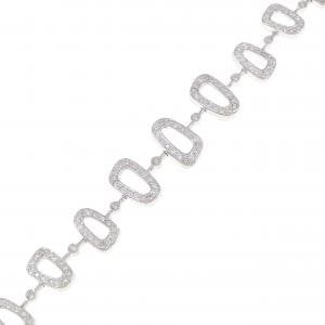 K18WG ダイヤモンド ブレスレット 1.00CT
