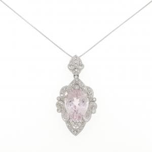 PT900/PT850 クンツァイト ネックレス 14.18CT