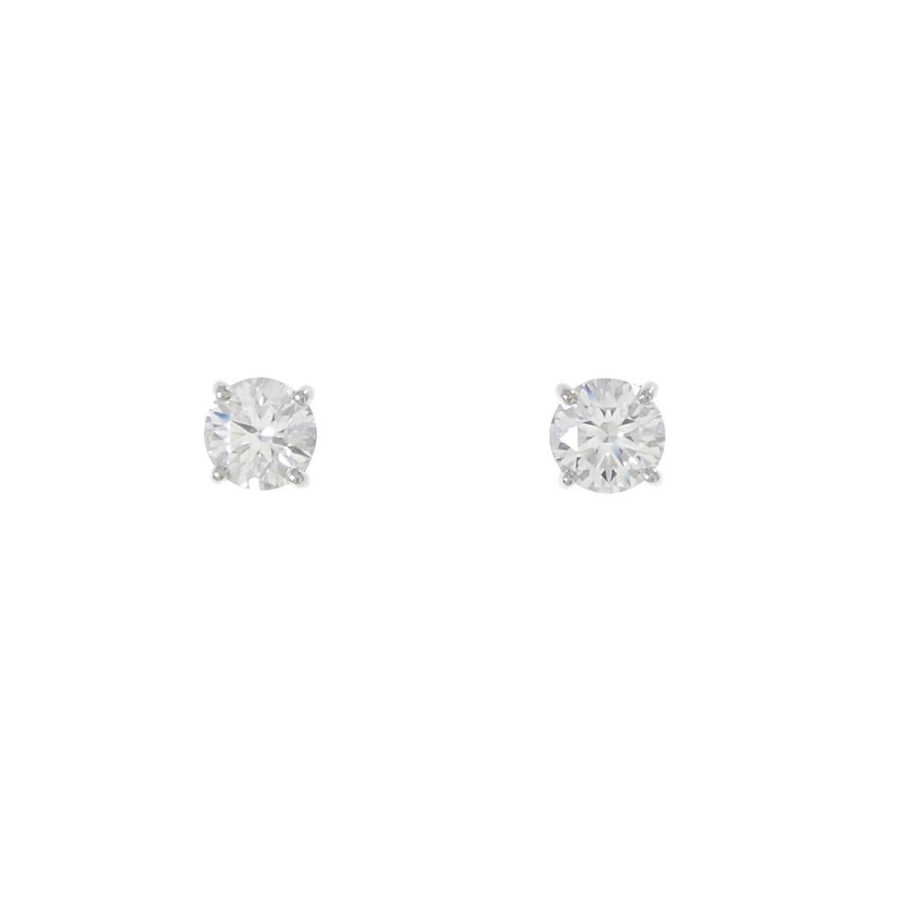 【リメイク】PT900/ST ダイヤモンド ピアス 0.514CT 0.527CT E VVS1 EXT