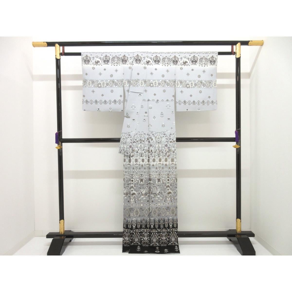 訪問着　友禅金彩加工　ボカシ染