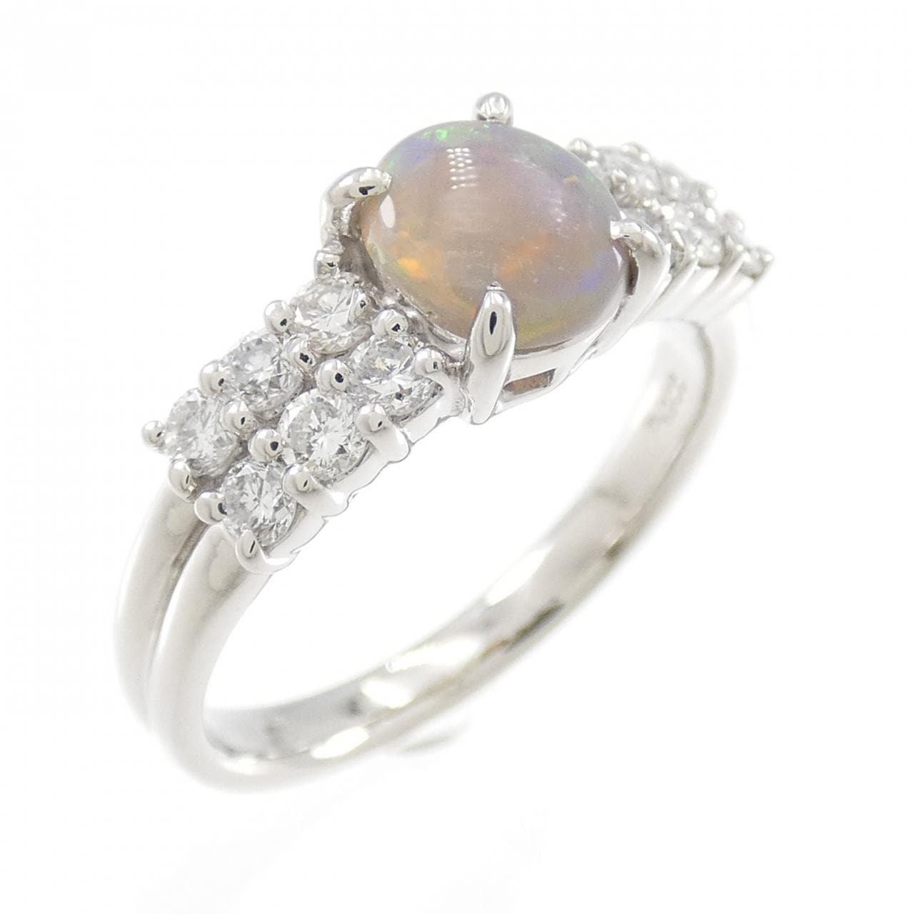 PT900 ブラックオパール リング 0.57CT