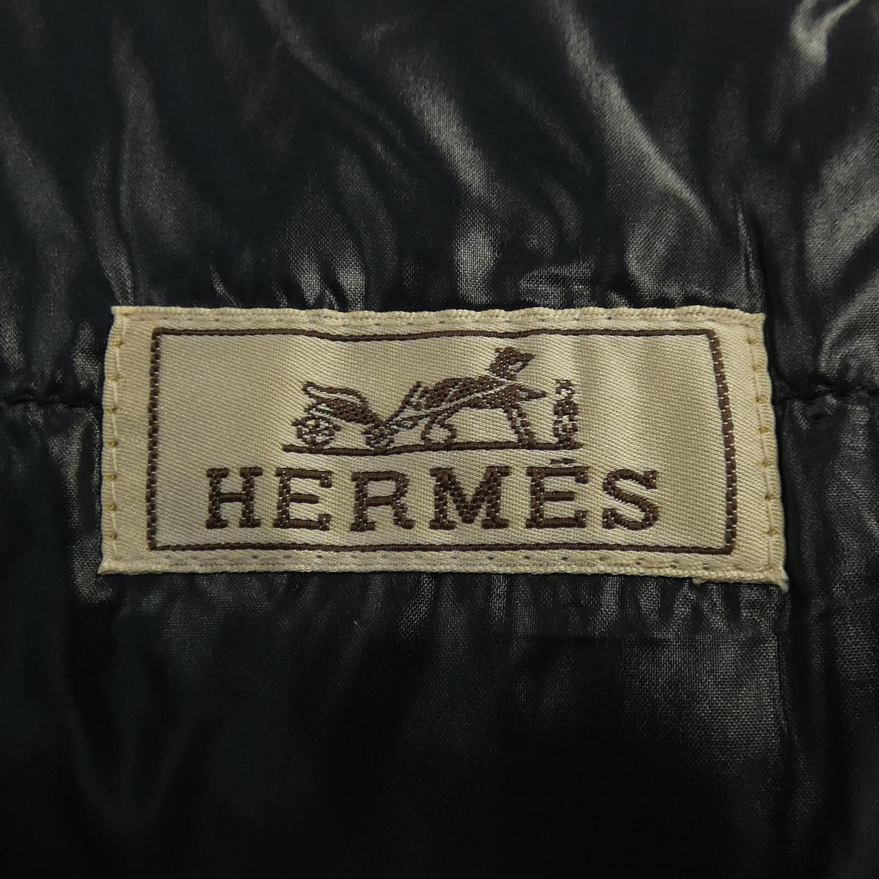 エルメス HERMES キルティング･フーデッドブルゾン *32-5516 ダウンジャケット