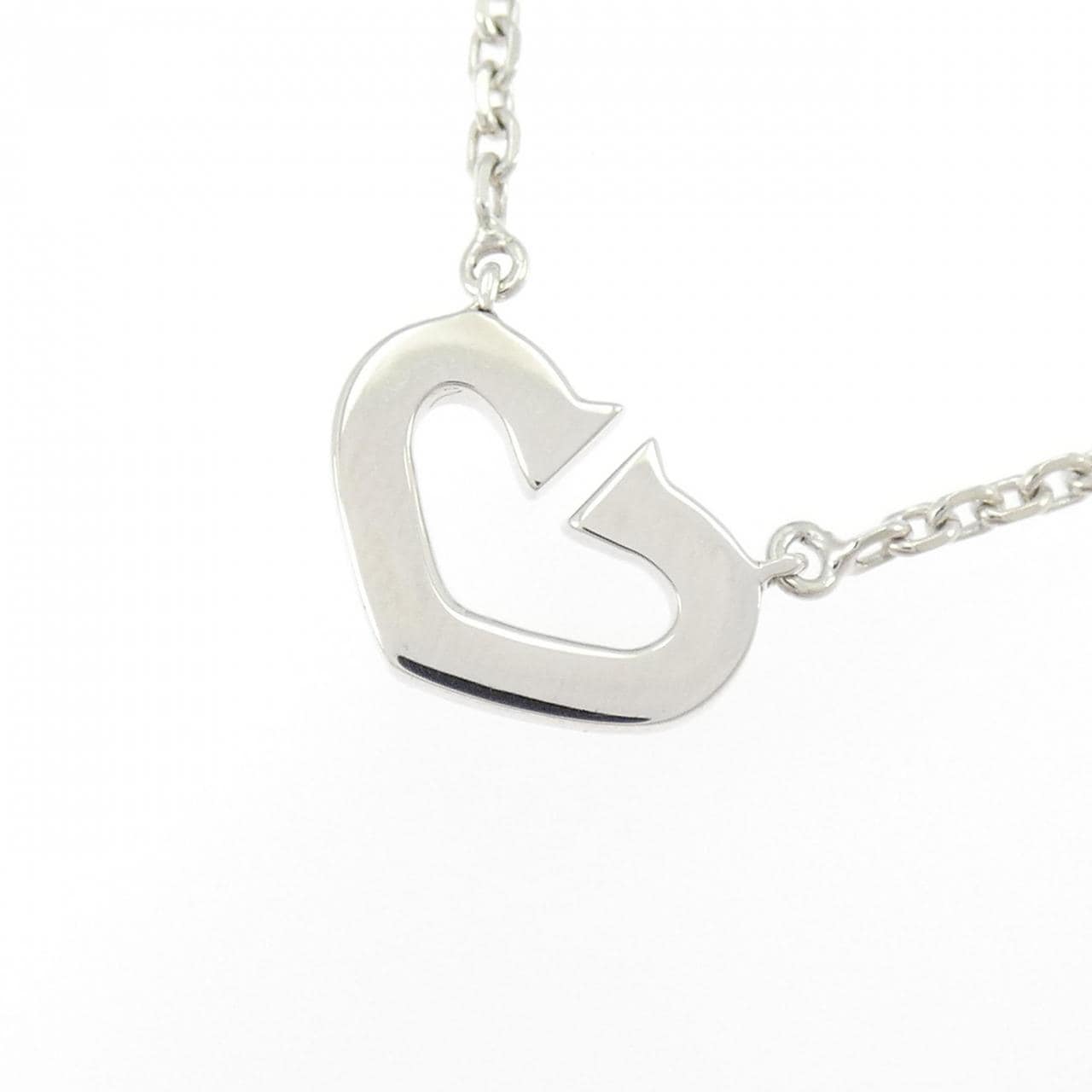 カルティエ Cハート ネックレス