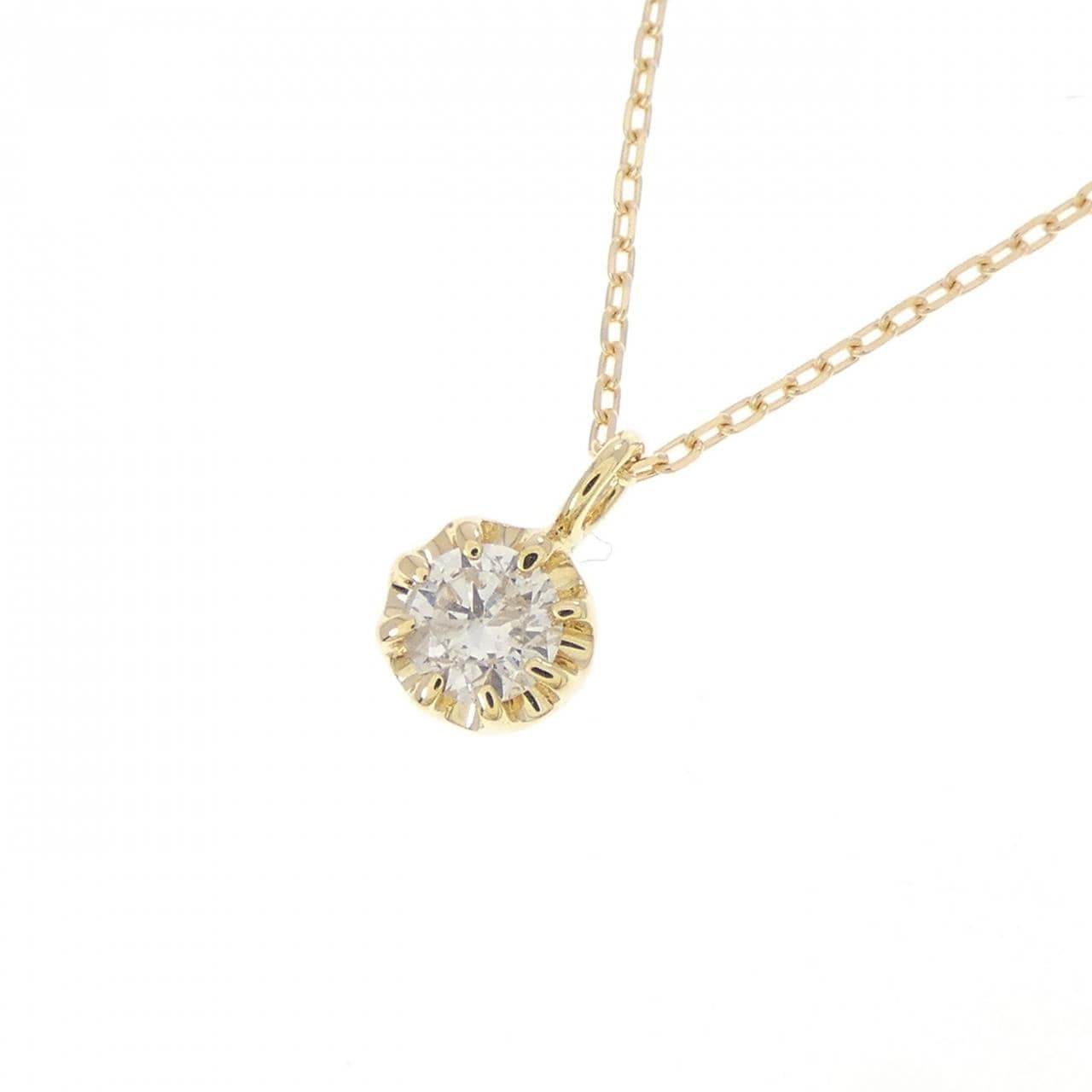 K18YG ダイヤモンド ネックレス 0.10CT