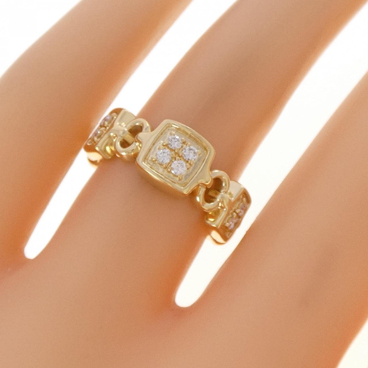 K18YG ダイヤモンド リング 0.16CT
