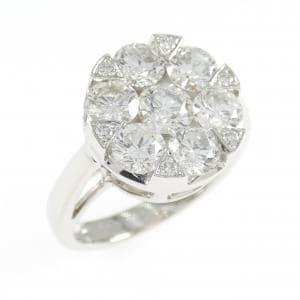 K18WG ダイヤモンド リング 2.00CT