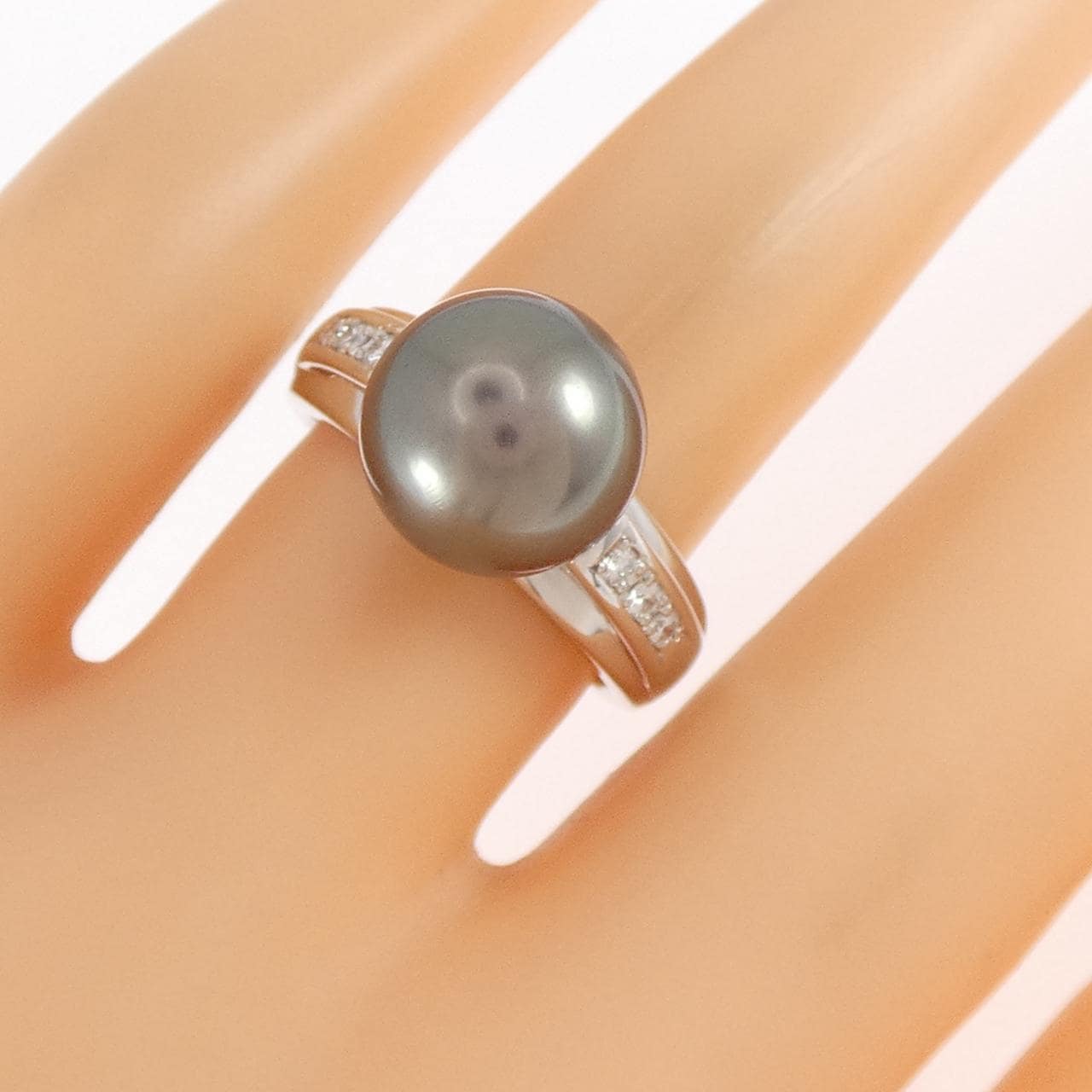 タサキ 黒蝶パール リング 10.2mm