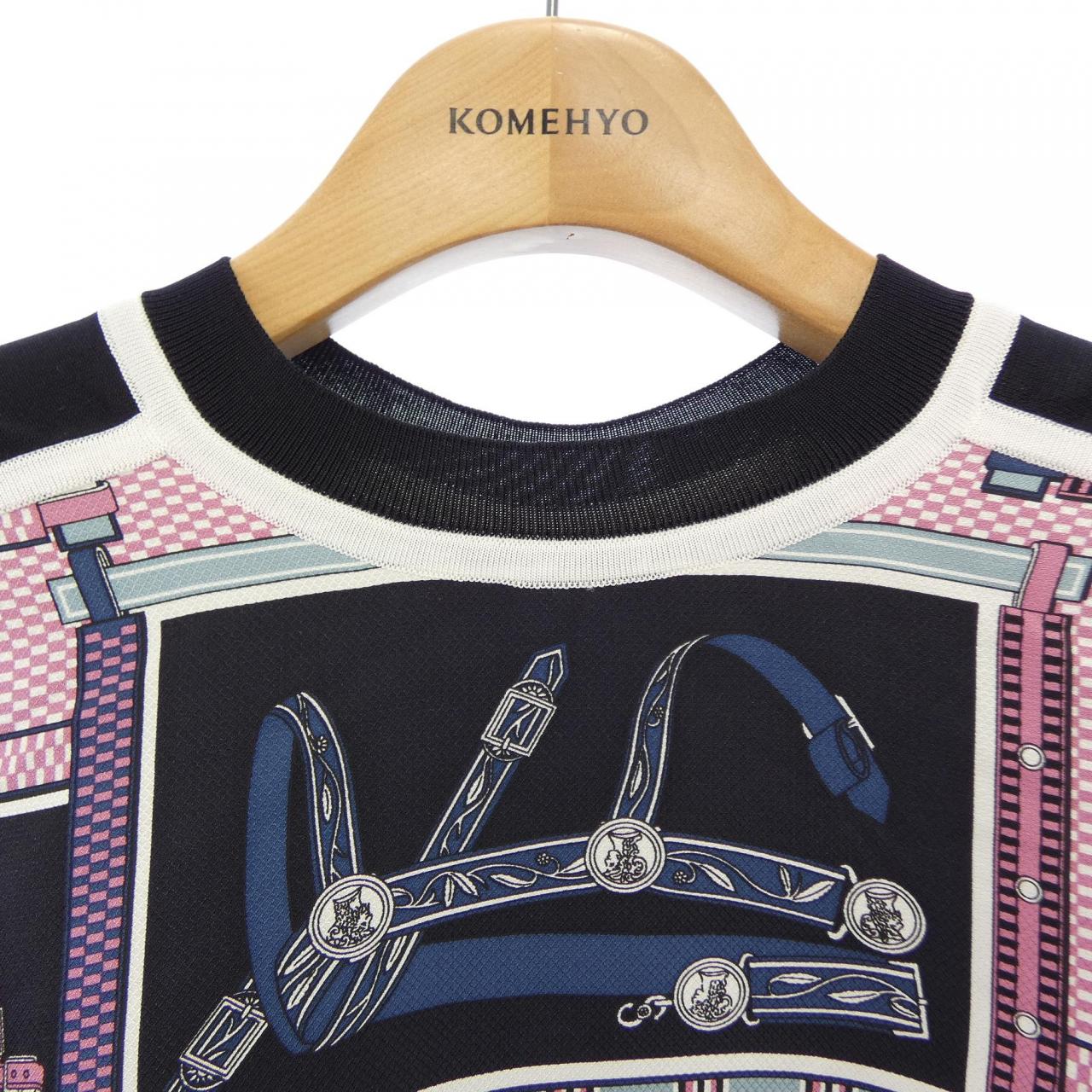 エルメス HERMES レトルエケストル LETTRES EQUESTRES 4H2830DZ ツイルレーヌ トップス