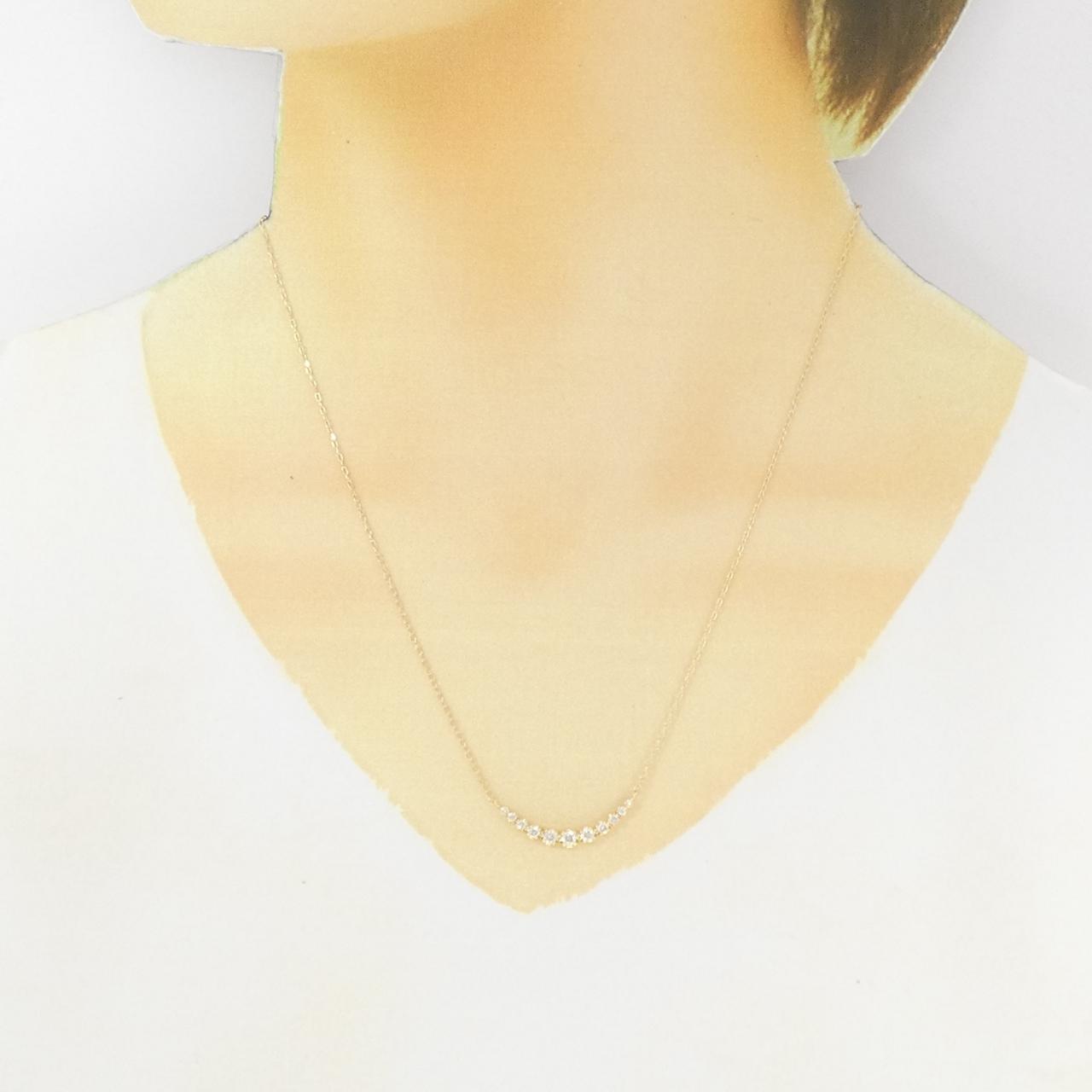 K18YG ダイヤモンド ネックレス 0.30CT